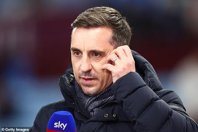 Sky Sports pundit Gary Neville believes Anthony Taylor was correct to book Arteta at the time.