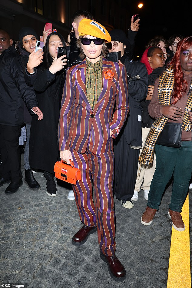 On the show: Lisa wore the outfit on Friday night while attending the Kenzo Menswear Fall-Winter 2023-2024 show in Paris