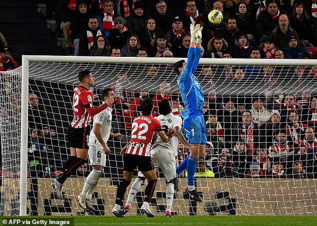 It came after the pressure from Bilbao that saw Real concede a goal that was later annulled