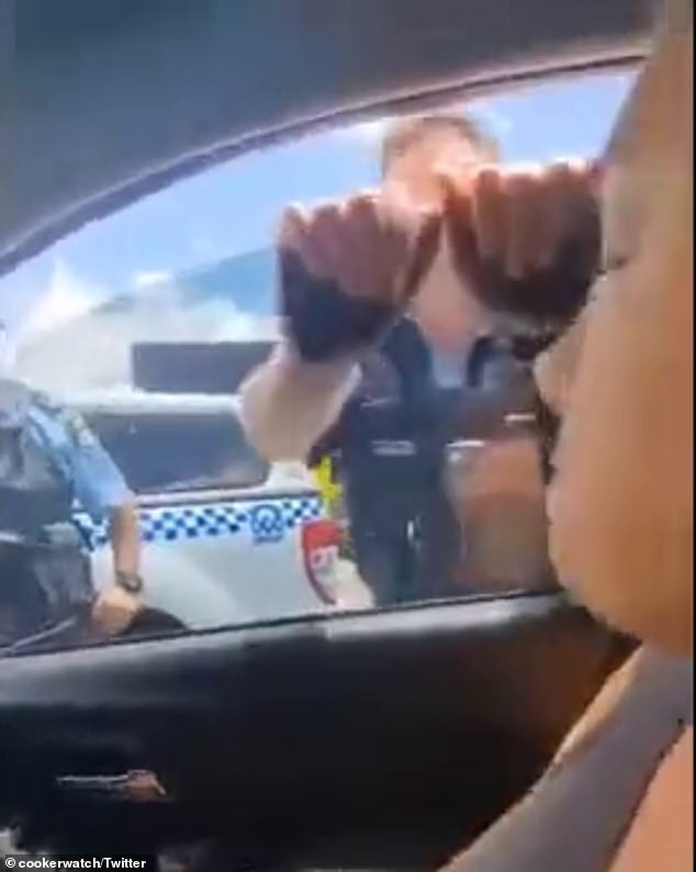 The incident comes less than a week after a police officer smashed the car window of a sovereign citizen when he refused to leave the vehicle in a separate incident.