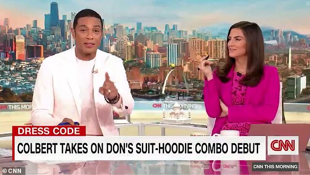 1674427041 179 Stephen Colbert Slams Don Lemon for Wearing a HOODIE on