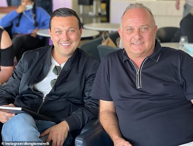 Mr Giannarelli, 69, is the defendant against the Brisbane law firm AJ and Co Lawyers Pty Ltd, who claim he handled important work for him that was unpaid.  (Pictured: Dion and Dean Giannarelli)