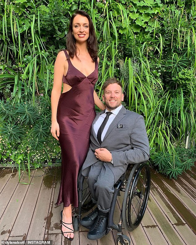 Chantelle is the girlfriend of celebrated Australian Paralympic athlete Dylan Alcott (right)