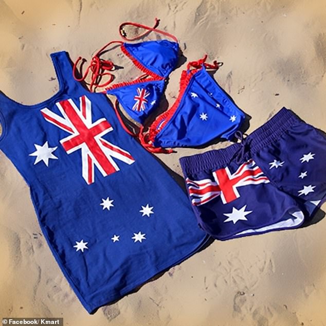 Kmart said Australian shoppers can buy a wide range of Australiana-themed products throughout the year, but will not specifically stock Australia Day products (above).