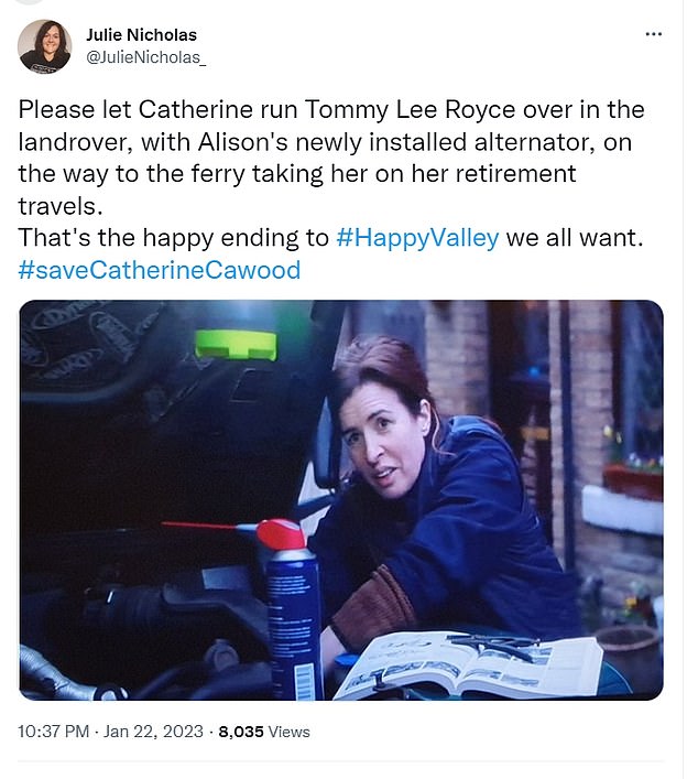 Little details: Another fan highlighted another scene in episode four, suggesting that Catherine's beloved Land Rover, purchased for her retirement trip, might have a role to play.