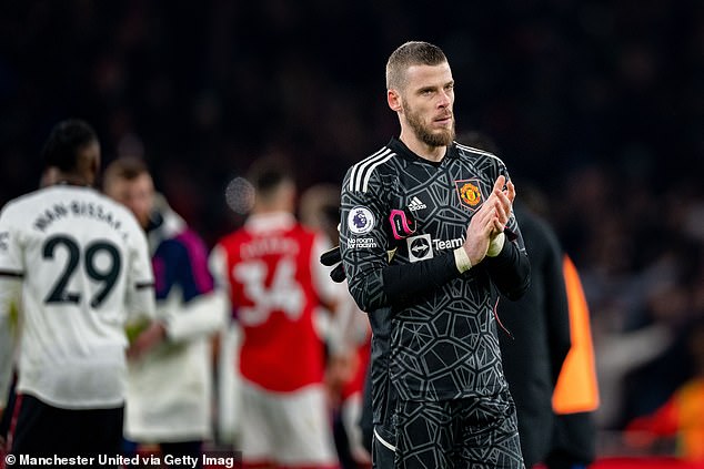 Goalkeeper David de Gea was caught with the ball at his feet on more than one occasion