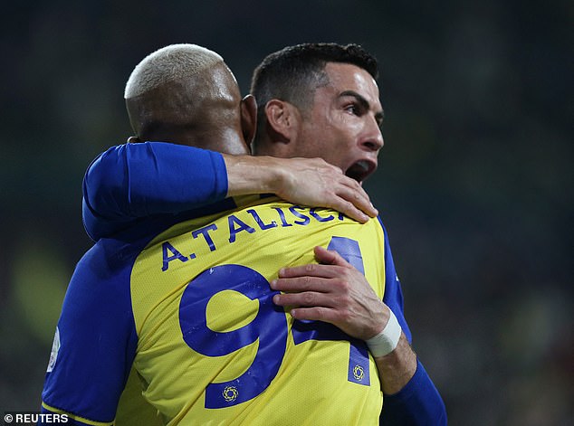 Ronaldo's teammate Anderson Talisca scored the only goal of the Saudi Pro League match