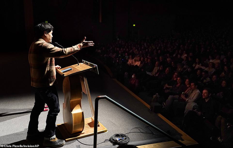 RIP: Before the screening, Park expressed his condolences for the victims of Saturday night's mass shooting in Monterey Park, not far from where the film was set.