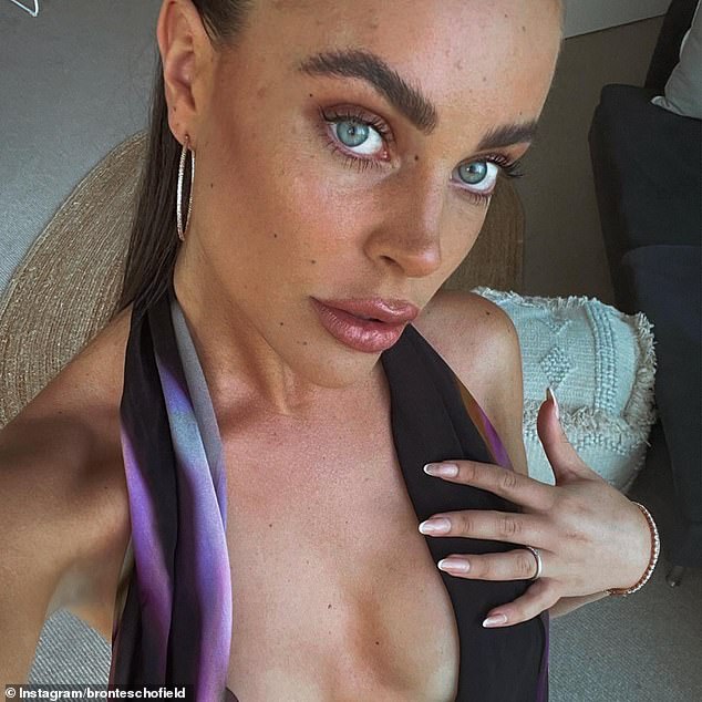 A handful of girlfriends and boyfriends prevent Nine from announcing their official social media accounts because they won't hand over their passwords.  (Pictured: Bronte Schofield)