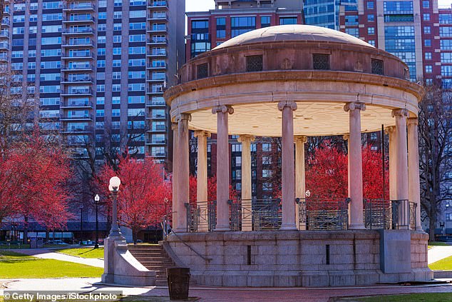 The Parkman Bandstand Monument is a historic bandstand on the east side of the Boston Common in Boston.