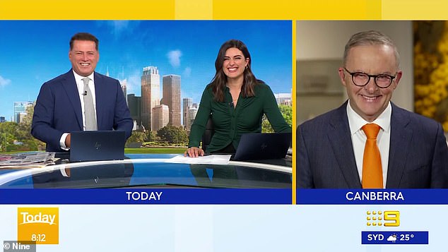 The prime minister appeared on The Today show on Monday to talk about The Voice, as well as the state of the economy, cost of living pressures and energy.