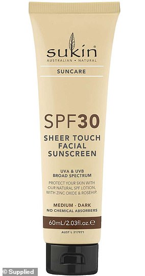 Sukin tinted sunscreen