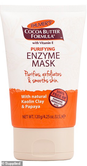 An inexpensive enzyme-based scrub from Palmers called the Purifying Enzyme Mask is half the price of most department store brands and will definitely do the trick.