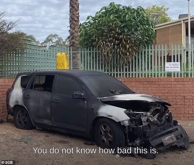 Cars are regularly stolen, burglarized and set on fire in Alice Springs, which means that residents cannot leave their vehicles unattended on the street.