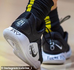 Ionescu once honored Kobe and Gigi Bryant with his Nikes before a February 2020 game against No. 4 Stanford.  He ended up posting 21 points, 12 rebounds and 12 assists for the Oregon Ducks in that game.