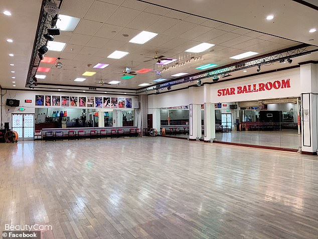 Interior of the Star Ballroom in Monterey Park, where the shooting occurred Saturday night