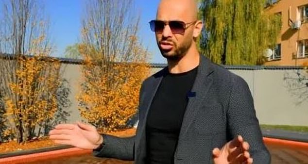 Tate, 36, (pictured), a British-American citizen who has 4.5 million Twitter followers, was arrested on December 29 in Bucharest along with Tristan and two Romanian women accused of being part of a organized crime group, human trafficking and rape.