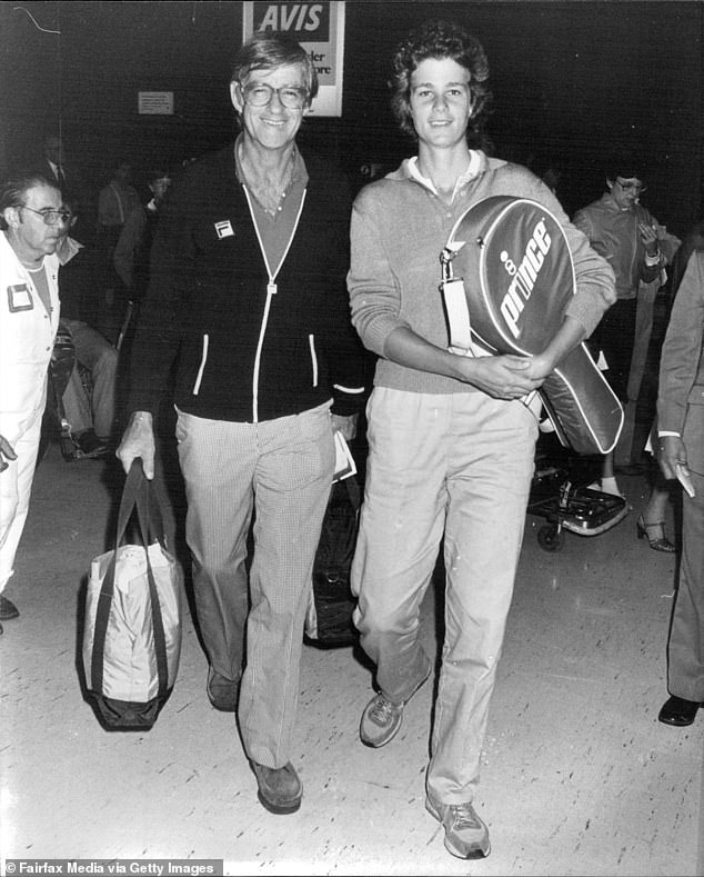 Shriver revealed last year that she had a five-year affair with her married trainer Don Candy (pictured together in 1982), which began when she was 17 and he was 50.