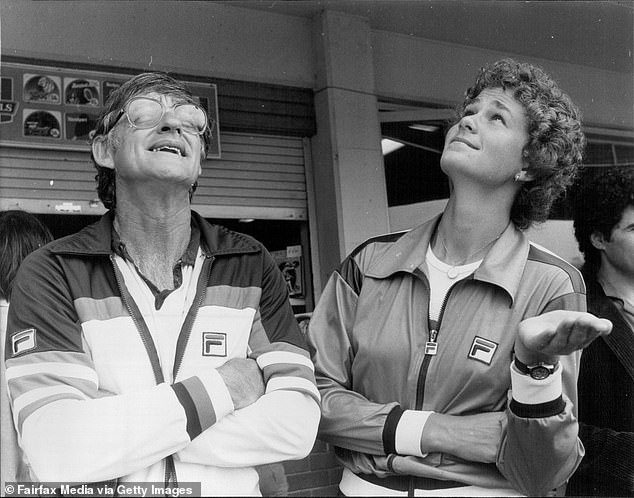 Pam Shriver, pictured with coach Don Candy in 1980, said their relationship was inappropriate and she hopes no current player falls into the same trap as older coaches.