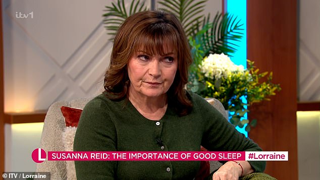 Hilarious: Lorraine seemed a little concerned about Susanna's coffee admission