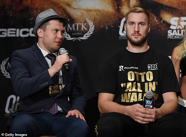 Franklin is eager to prove himself against Joshua and promoter Dmitriy Salita (left) is confident he can pull off the upset before he takes on the winner of Tyson Fury vs.  usyk.