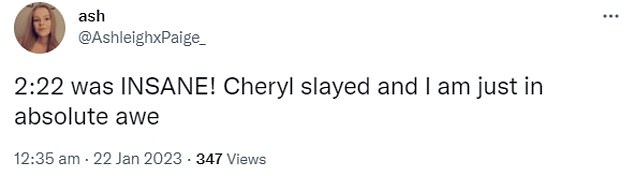 1674481744 130 Cheryl gets rave reviews for her performance as Jenny in