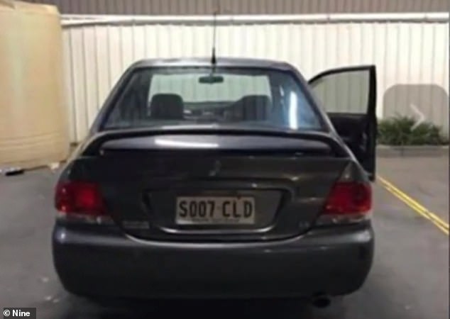 Jakoda Williams-Boyce was horrified to discover that her gray Mitsubishi Lancer (pictured) which she parked at Amadeus Crescent in Christie Downs, Adelaide, was hijacked sometime between Thursday night and Friday morning.