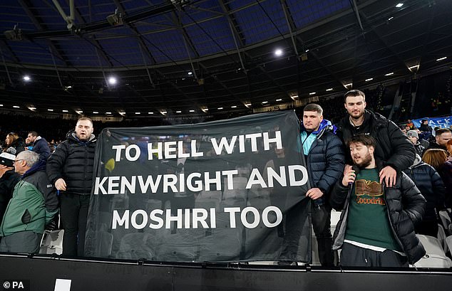 Everton supporters have protested against the board in recent games following a frustrating period for the club that has seen them embroiled in another relegation battle.