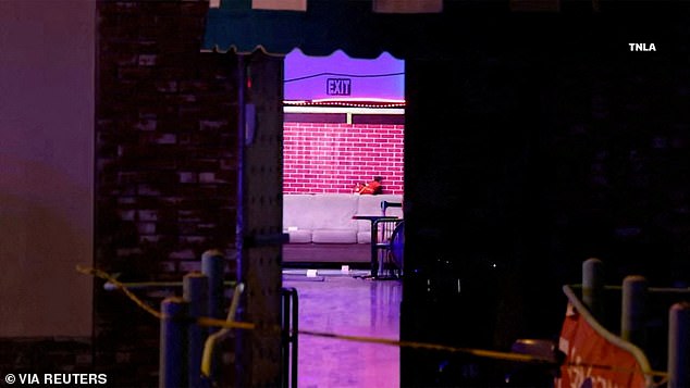 This image shows the interior of the nightclub where the shots were fired and eleven people were killed