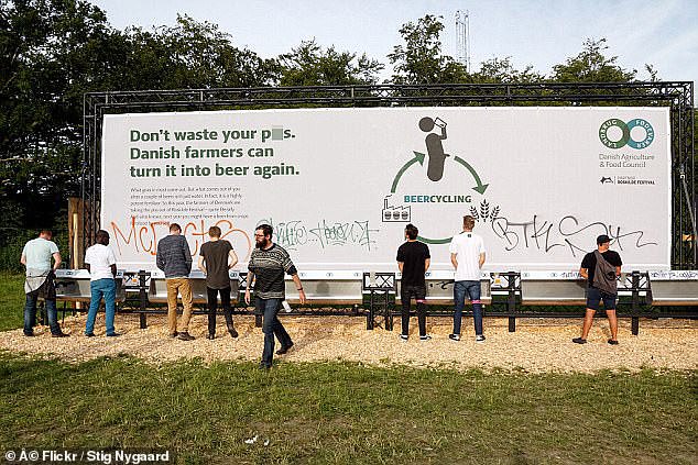 Danish brewery Nørrebro Bryghus collected more than 10,000 gallons of urine from Denmark’s Roskilde Music Festival in 2015, which was used to fertilise barley fields