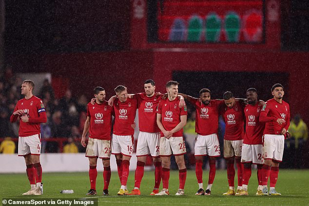 Nottingham Forest reached the semi-final stage after beating Wolves on penalties in the last round.