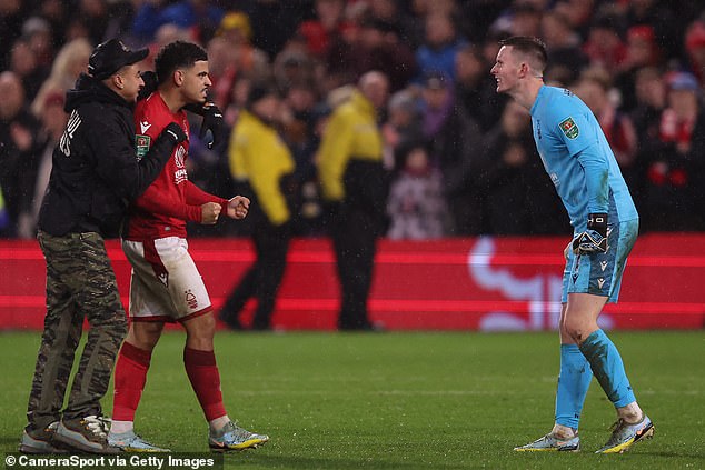 Forest will be without goalkeeper Dean Henderson (right), who is unable to play because he is on loan from United.