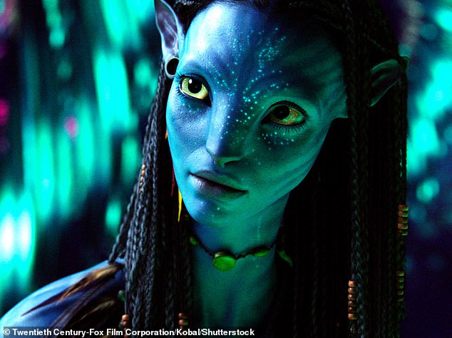 Iconic role: Saldana portrayed as Neytiri in the original Avatar movie