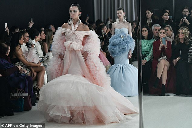 Coming Soon: Models graced the runway in pastel-hued ruffled dresses for the brand's Spring/Summer 2023 collection