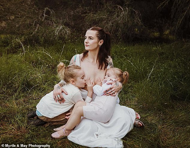 'Breastfeeding beyond infancy is completely normal.  I never thought I would be breastfeeding my five-year-old son, but I am just like any other mother doing the best I can for my children,” she said.