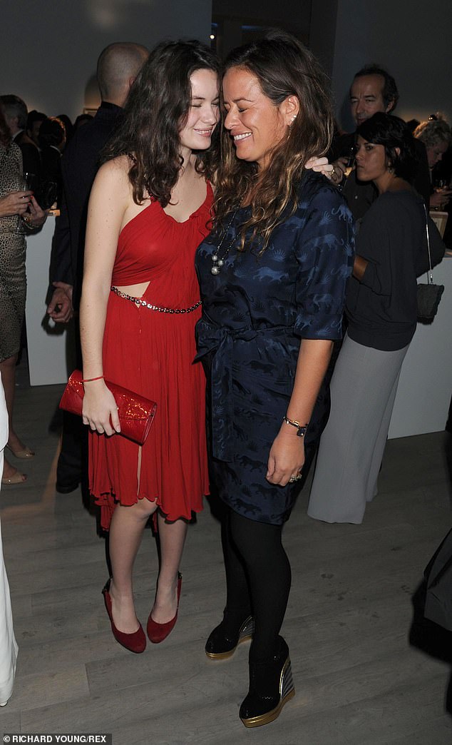 His daughter: Jade Jagger with Amba Jackson at Arts For Human Rights in 2011