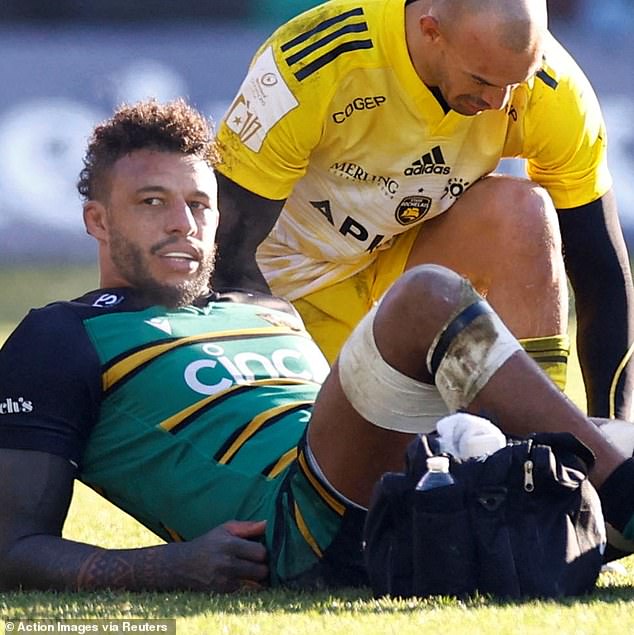 The 33-year-old striker was sent off when Northampton lost to La Rochelle.