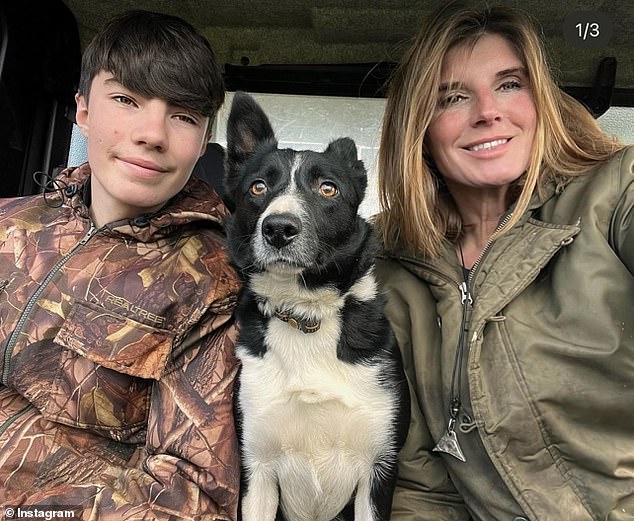 Busy: Amanda keeps busy with the thousand sheep, forty cows, six dogs and four horses that reside with her in Ravenseat, not to mention her nine children, seven of whom still live at home.