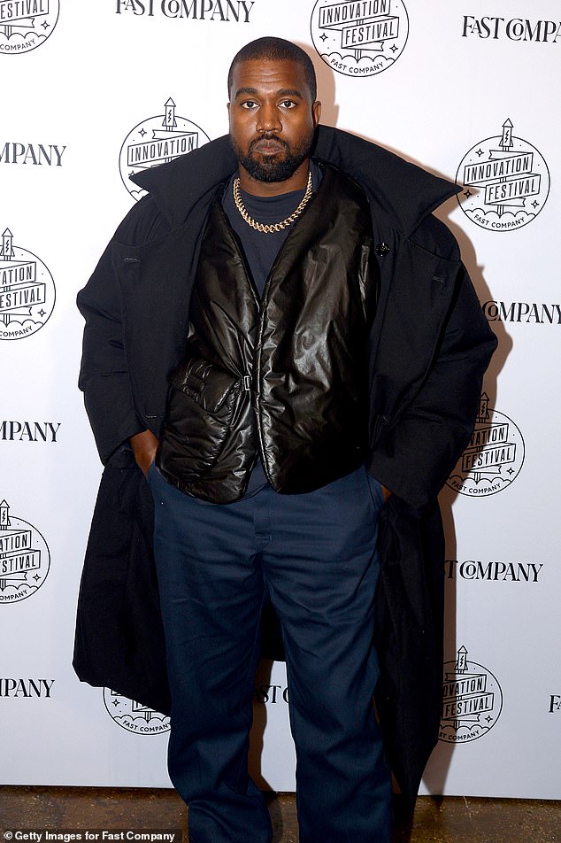 Many fans agreed that the prank sightings were hilarious, leading to even more outlandish rumors.  Kanye (pictured in New York on November 7, 2019) also visited a Red Rooster and Aldi supermarket.