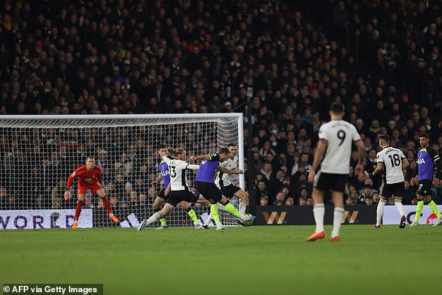 Kane scored on his 33rd different Premier League pitch with this right footed shot