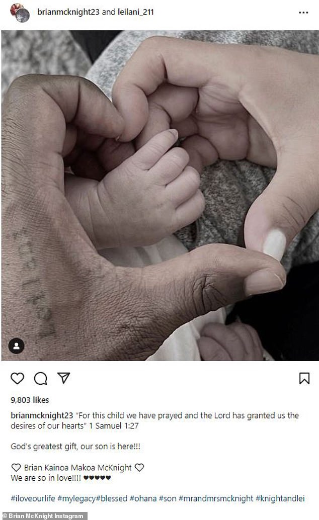 'God's greatest gift, our son is here!': The 53-year-old singer and his wife of 2017 took to Instagram on Monday afternoon to announce that they had welcomed a jumping baby together with a post shared.