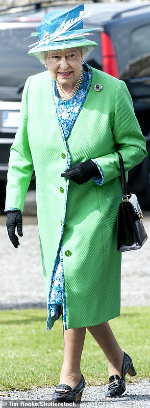 The Queen also wore green for a state visit to Cork in Ireland in 2011.