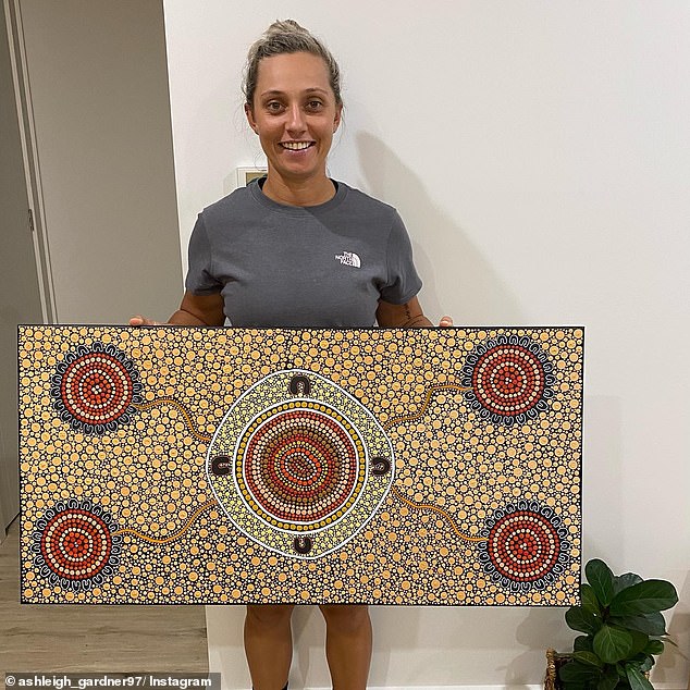 Muruwari woman, Ash Gardner, started doing indigenous spot paintings during Covid so she could learn and experience more of their culture.