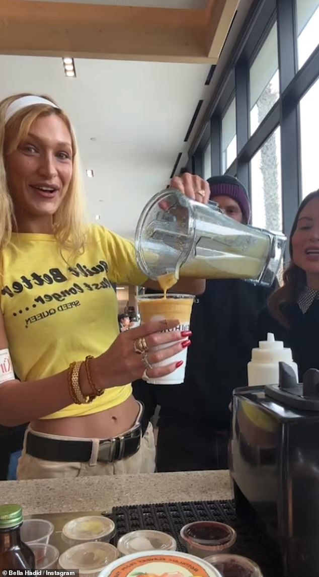 Surprise: Earlier this month, Bella promoted her drinks by making her smoothie by hand at a spot in the upscale grocery store Erewhon, where she sold them for a shocking $19 a cup.