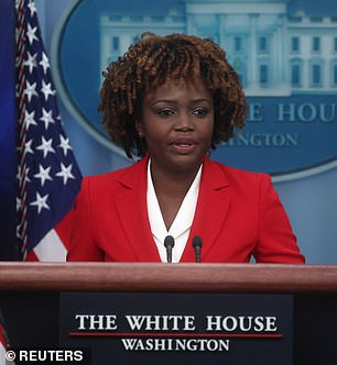 White House press secretary Karine Jean-Pierre.