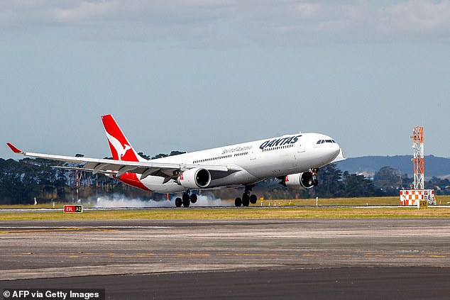 The Airbus A330 aircraft was returned after the correct paperwork had not been finalized.  In the image, a Qantas Airbus A330 aircraft.