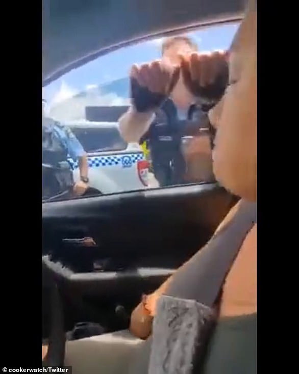 The incident comes less than a week after a police officer smashed the car window of a sovereign citizen when he refused to leave the vehicle in a separate incident.