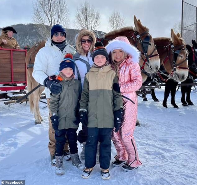 Madi appears on the right, with her dad Scott, her mom Ashley, and her brothers Brady and Aiden.