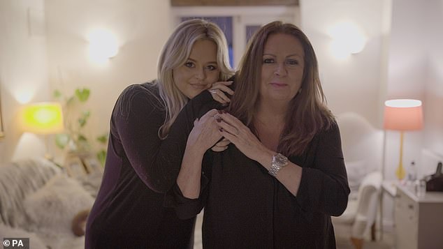 Home Life: Her documentary explores why she is sexually harassed online every day and seeks to understand why the blame for unwanted sexual attention is so often placed on the victim (pictured in the documentary with her mother Kate Robbins )