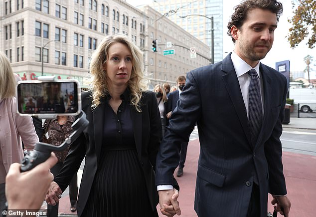 Evans, 29, is the heir to a family business that manages luxury hotels in San Diego.  He reportedly secretly married Holmes in 2019 and stood by her side during her criminal trial.